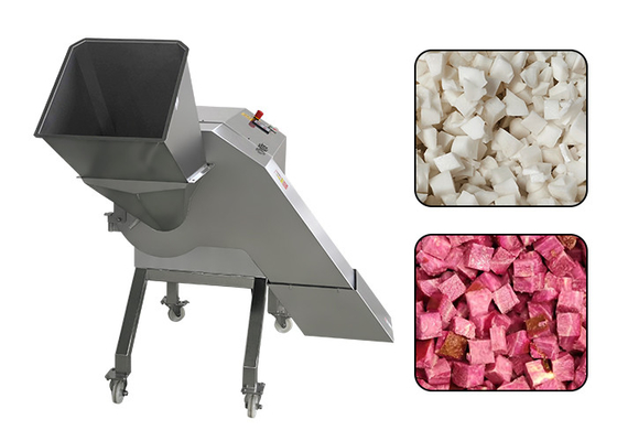 macchina di taglio a cubetti commerciale 3000KG/H della frutta 3D e di verdura