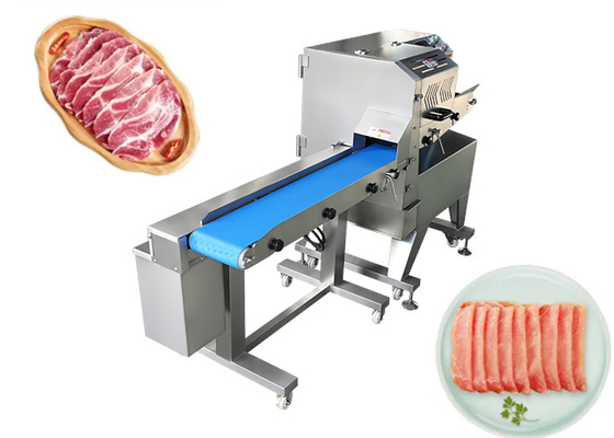 Affettatrice cotta automatica brasata della salsiccia di bacon della carne della tagliatrice del manzo della carne di maiale