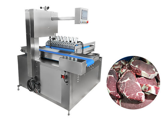 Alta velocità doppia lama di segatura congelato carne banda seghe di taglio macchina con grande in-feed