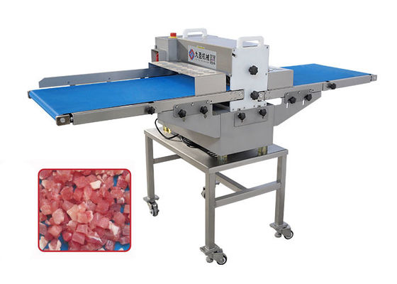 500 KG/h Macchina per il taglio di cubo di carne fresca di pollo e fegato di pollo con trasportatore