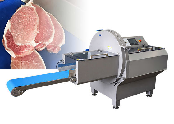 Industrial JY-25K Electronic Horizontal Meat Slicer con uscita da nastro trasportatore