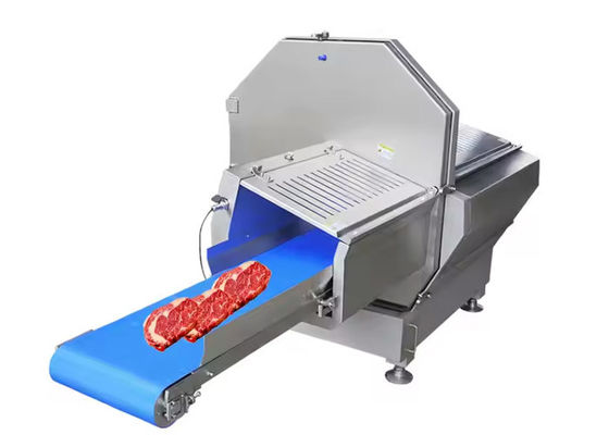 Macchina per tagliare carne a modello orizzontale con industriale per tagliare il manzo e il bacon