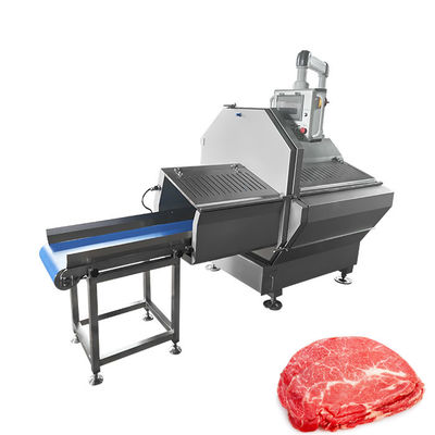 Macchine per il taglio orizzontale di porzioni di carne per carne bovina surgelata con lama falce