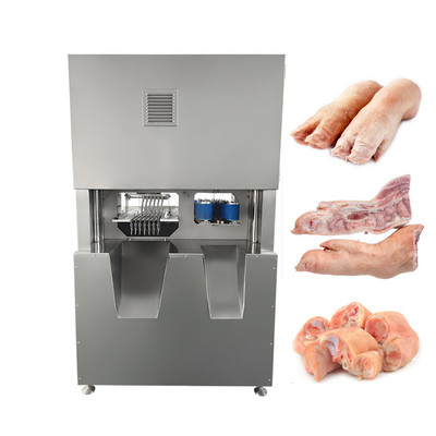 Sega a nastro automatica per carne con 6 lame per tagliare zampe di maiale per macelleria e lavorazione della carne