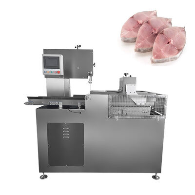 Sega a nastro automatizzata per carne con angolo di taglio regolato per lavorazioni di carne ad alto volume