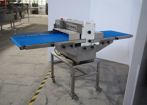 Tagliatrice del cubo delle strisce della carne fresca con la larghezza d'alimentazione del trasportatore 500mm