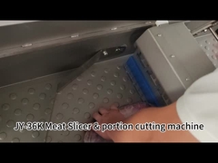 Affettatrice orizzontale per carne JY-36K con nastro trasportatore di uscita per affettare manzo e maiale congelati